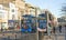 Buses on Princess Street, Edinburgh.