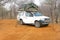 Bush campsite safari car rooftent, Namibia Africa