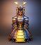 Bushido armor- Samurai warrior armor Japanese style .3D rendering