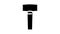 bushing hammer glyph icon animation