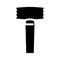 bushing hammer glyph icon vector illustration