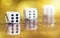Businees success - winner six dice