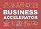 Business accelerator word concepts banner