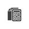 Business accounting vector icon