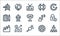 business administration line icons. linear set. quality vector line set such as conference, research, progress, skills, profit,