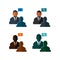 Business Adviser Icon Set.