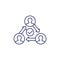 business agility line icon on white