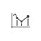 Business analytics chart vector icon