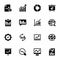 Business Analytics Glyph Icons