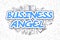 Business Angel - Doodle Blue Inscription. Business Concept.