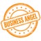 BUSINESS ANGEL text on orange grungy round rubber stamp