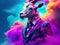 Business anthropomorphic goat in a suit