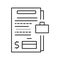 business appraisal services line icon vector illustration
