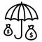 Business assurance, business insurance .  Vector icon which can easily modify or edit