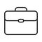 Business bag icon, briefcase vector icon. Suitcase, portfolio icon.