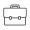 Business bag icon, briefcase vector icon. Suitcase, portfolio symbol.