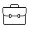 Business bag icon, briefcase vector icon. Suitcase, portfolio symbol.