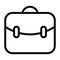 Business bags icon with outline style