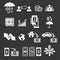 Business banking concept icons set.