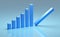 Business and bankruptcy concept. Bankrupt graph with recession