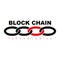 Business block chain logo illustration.