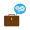 Business briefcase symbol
