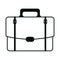 Business briefcase work linear style icon