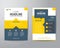 Business brochure flyer design layout template in A4 size, with