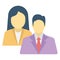 Business buddies, business partners Color vector icon which can easily modify or edit