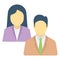 Business buddies, business partners Color vector icon which can easily modify or edit