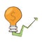business bulb graphic icon