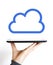 Business button cloud icon web sign