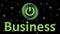 Business button and stars
