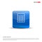 Business calculator icon - 3d Blue Button