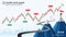 Business candlestick and financial graph chart.