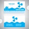 Business card - Boat propeller - maritime symbols