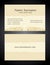 Business Card creative design, vintage, elegant style