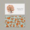 Business card design, foxy tree