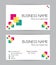 Business card. Flat design. Set II.