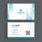 Business card with front and back presentation.