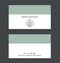 Business card layout. Linear geometric logo and pattern