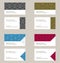 Business card layout. Linear geometric pattern. Editable design