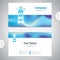 Business card - Lighthouse icon - signaling signs - symbol sea -