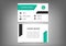 Business card, name card, front and back design, modern creative with infographic detail information simple template vector layout