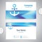 Business card - Nautical Anchor - marine Equipment