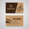 Business card for old vintage bicycle shop or about the Bike