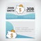 Business card print template with piggy bank logo