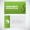 Business card print template with yin yang logo