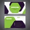 Business Card Simple Minimalist. Vector Template.