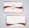 Business card, simple template with stripes